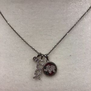 925 Sterling Silver Luck & Elephant Charm Necklace